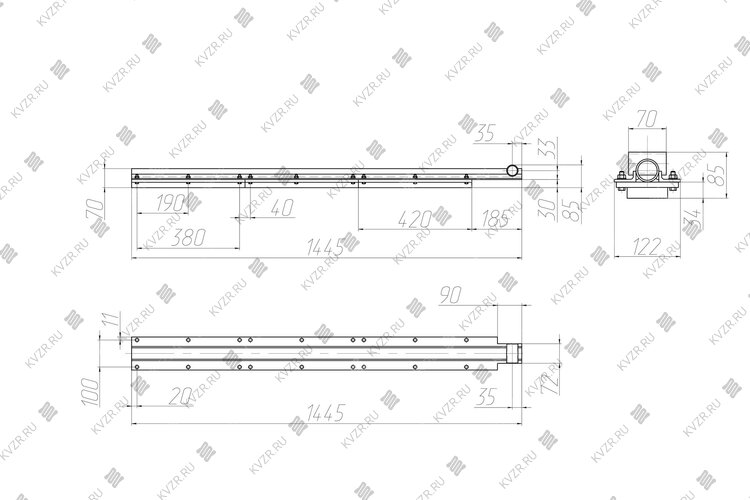 Чертеж штанги ТШПМ 0.8